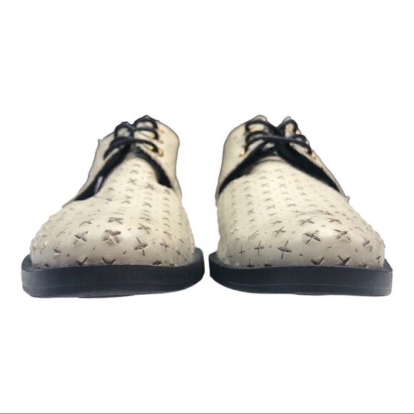 Miista London leather white lace up loafers size 38 EU or US women’s size 7.5 - Picture 3 of 12